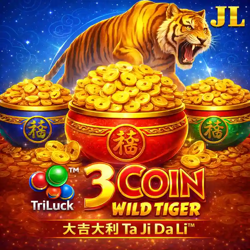 3 Coin Wild Tiger Game Banner